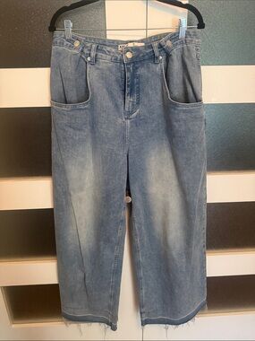 Joelle Collection Light Blue Wide-Leg Women’s Jeans - Relaxed Flare